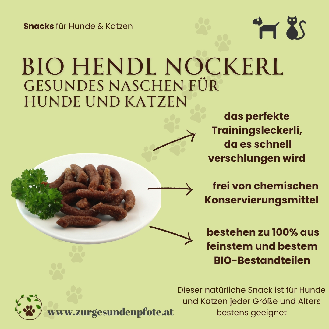 Bio Hendl Nockerl - gesundes Naschen für Hunde