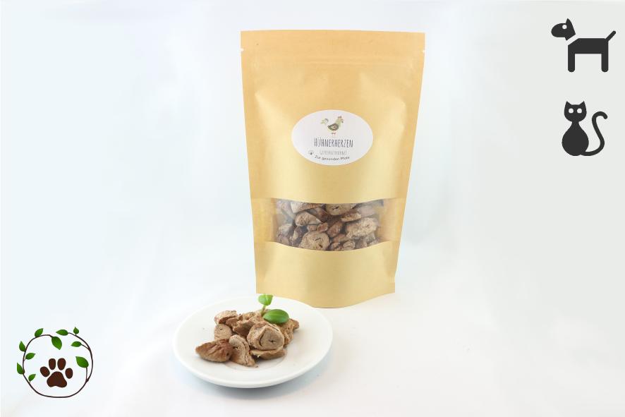Hühnerherzen gefriergetrocknet - für sensible Katzen