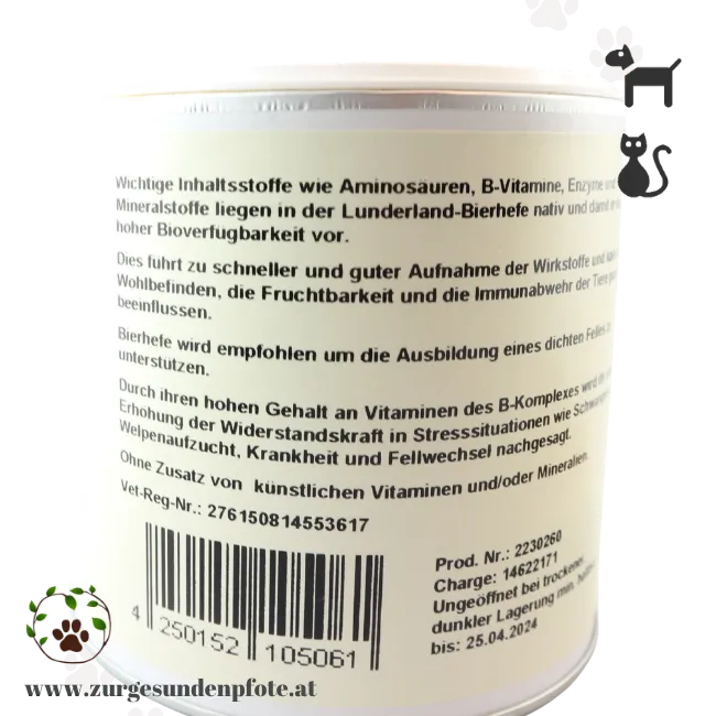 Bierhefe - natürliches Vitamin B - 350g