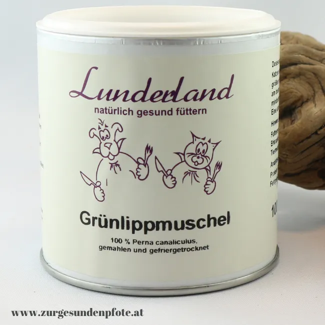 Grünlippmuschelpulver für Katzen Detailaufnahme