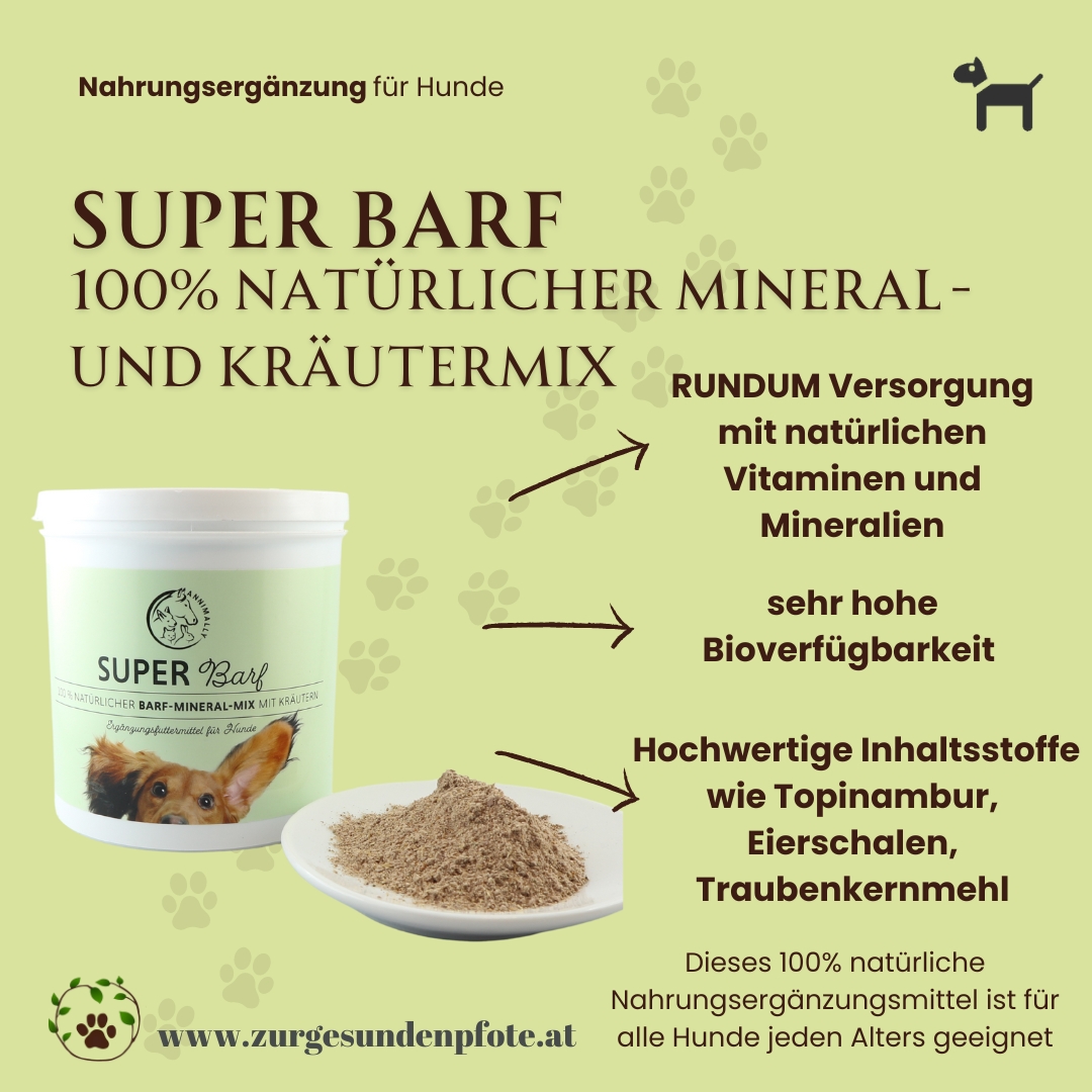 Super BARF - 100% natürlicher Mineral- und Kräutermix - 500g